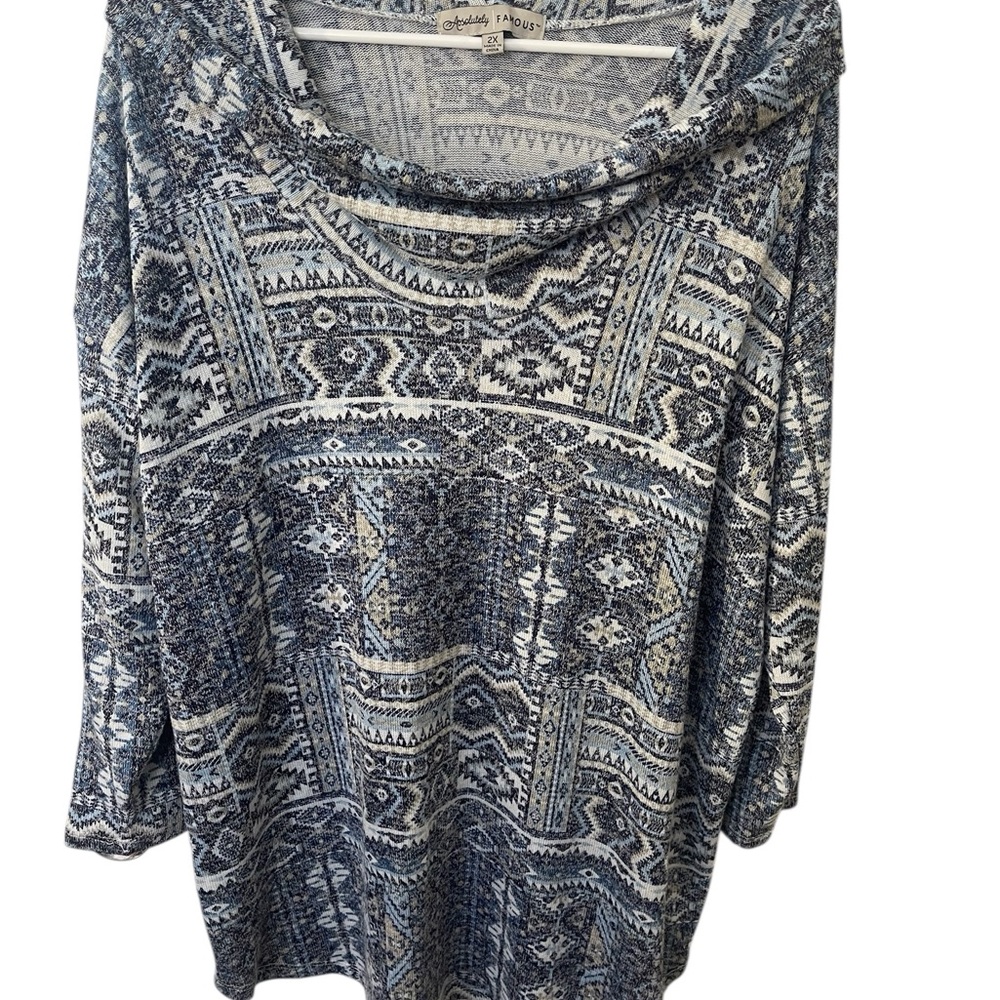 Almost Famous Women’s plus size 2X 3/4 sleeve lightweight sweater! EUC! So Cute! - Picture 2 of 6